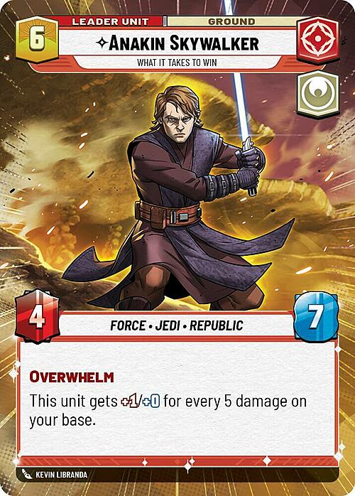 Anakin Skywalker - What it Takes to Win Card Back