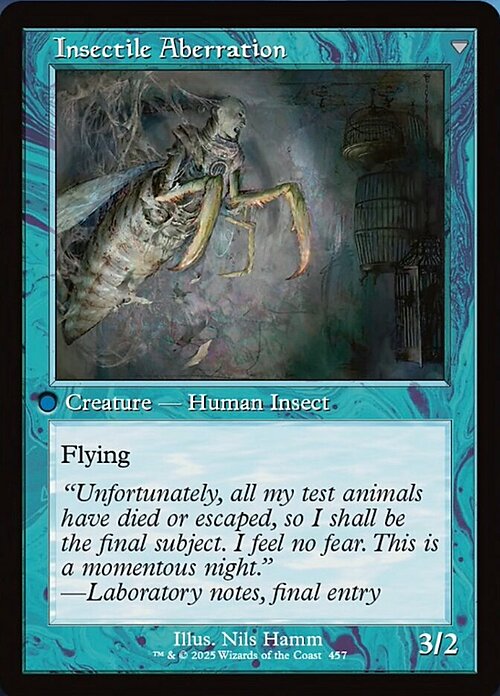 Delver of Secrets // Insectile Aberration Card Back