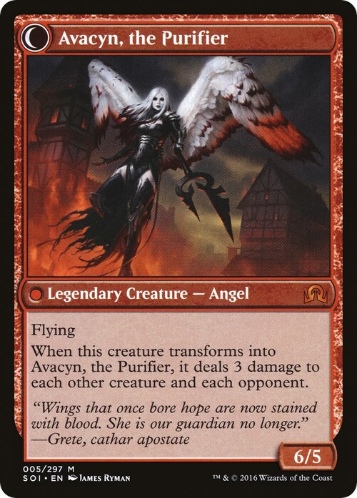 Arcangelo Avacyn // Avacyn, la Purificatrice Card Back