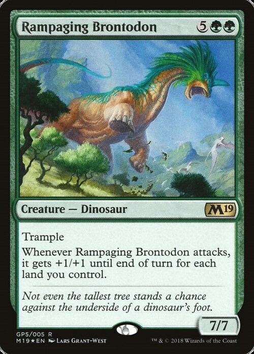 Rampaging Brontodon Card Front