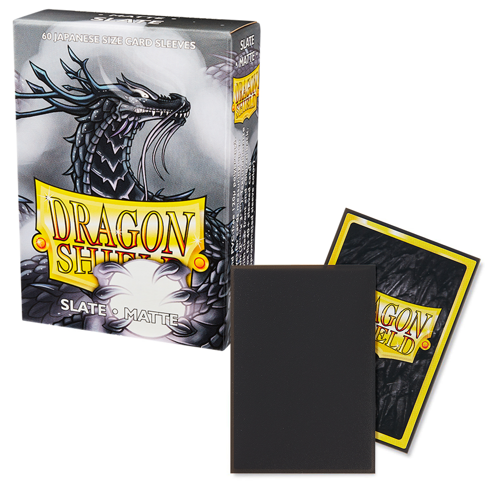 60 Small Dragon Shield Sleeves - Matte Slate