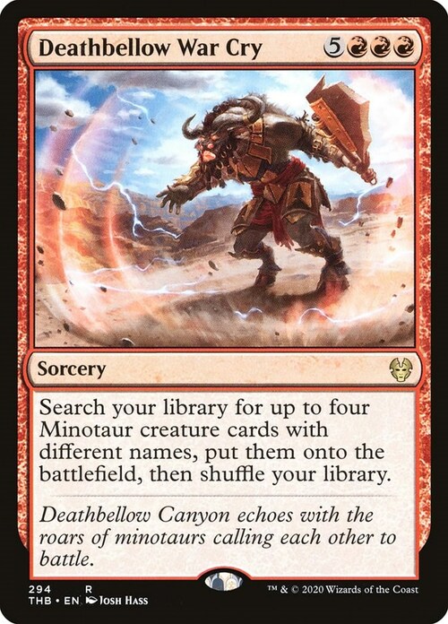 Deathbellow War Cry Card Front