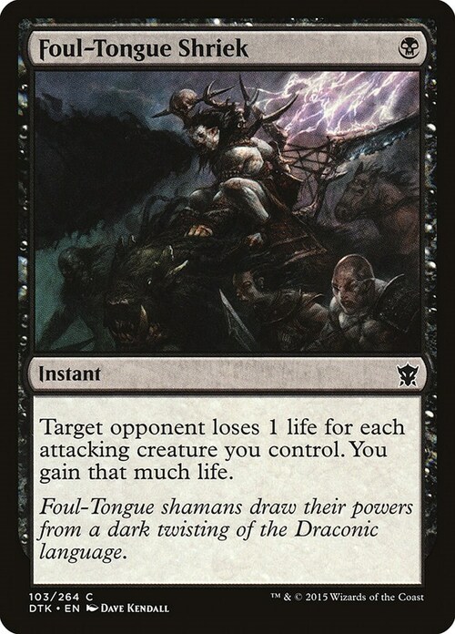 Foul-Tongue Shriek Card Front