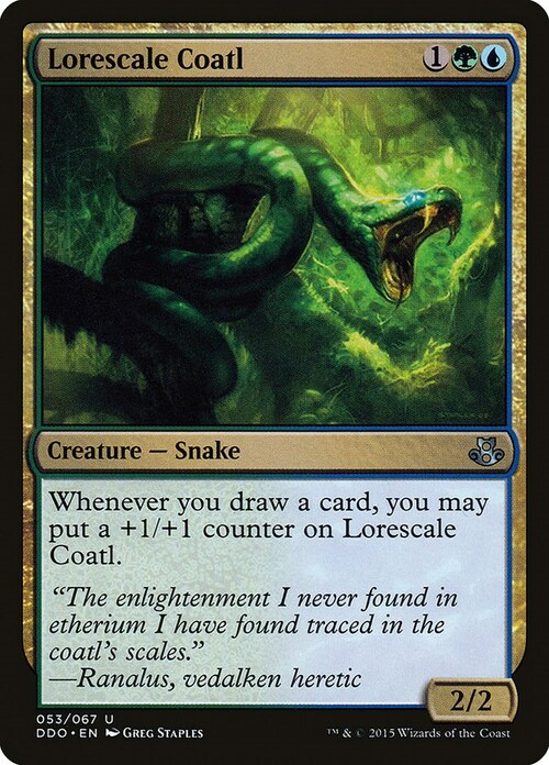 Lorescale Coatl Card Front