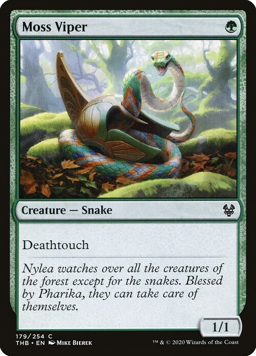 Moss Viper Card Front