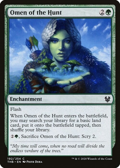 Omen of the Hunt Card Front