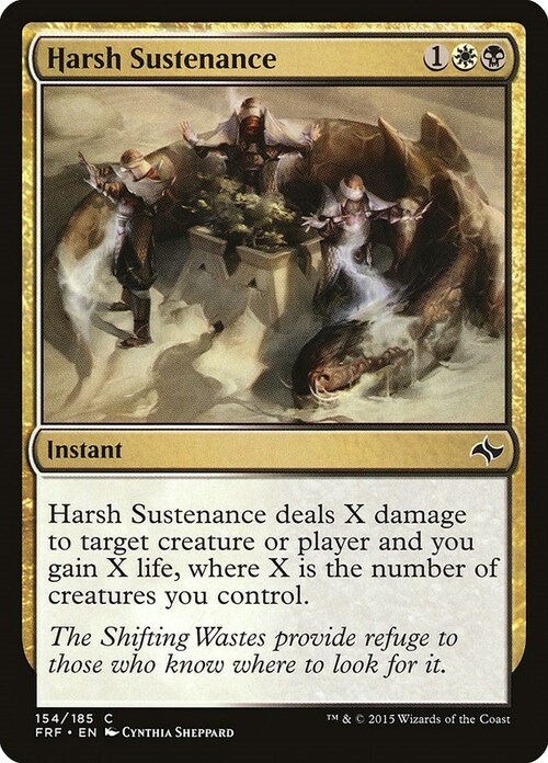 Harsh Sustenance Card Front