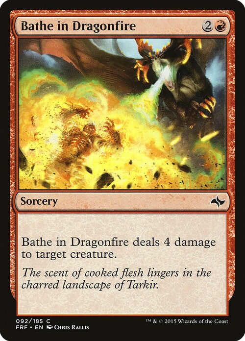 Bathe in Dragonfire Card Front