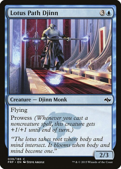 Lotus Path Djinn Card Front