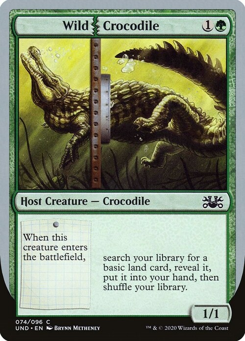 Wild Crocodile Card Front