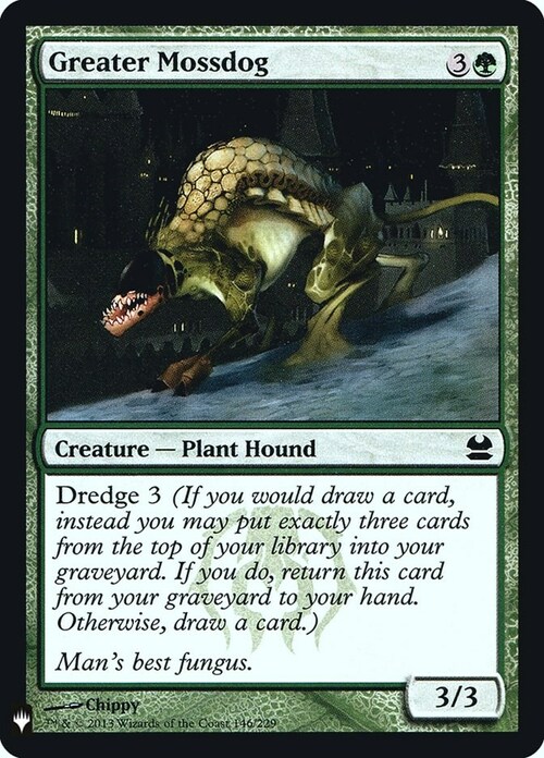 Greater Mossdog Card Front