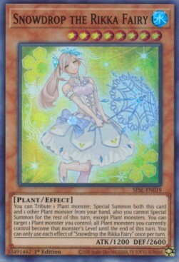 Snowdrop the Rikka Fairy Card Front