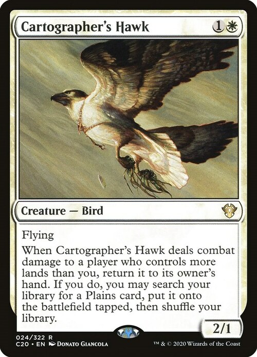 Cartographer's Hawk Card Front