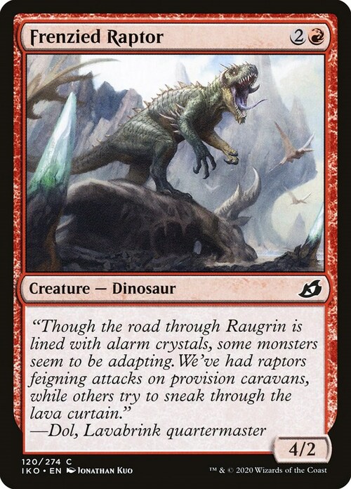 Frenzied Raptor Card Front