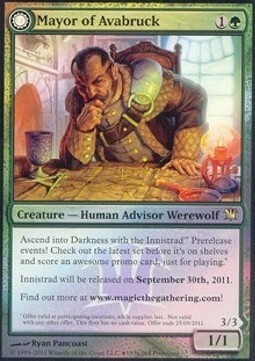 Mayor of Avabruck // Howlpack Alpha Card Front