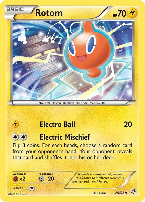 Rotom Card Front