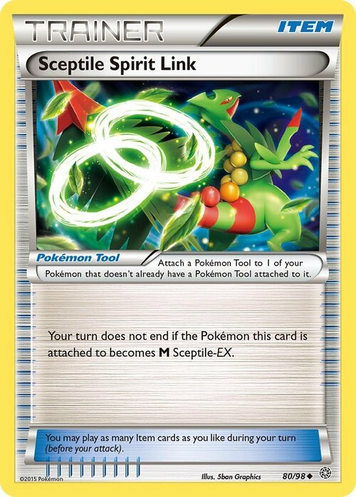 Sceptile Spirit Link Card Front