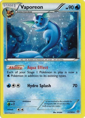 Vaporeon Card Front