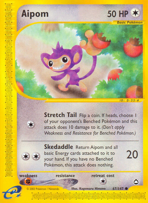 Aipom Card Front