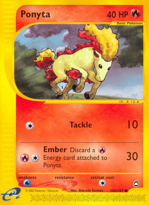 Ponyta Card Front