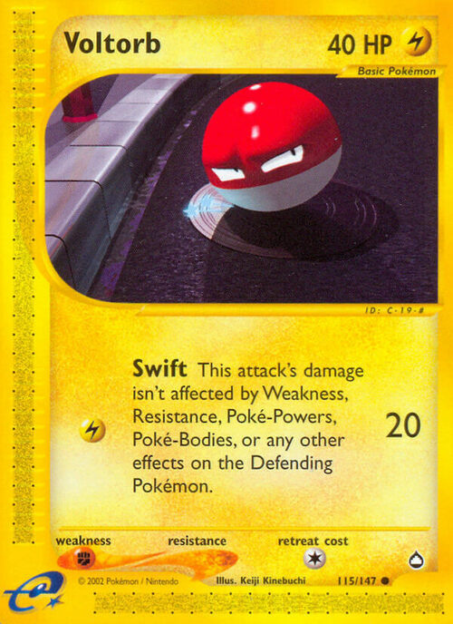 Voltorb Card Front