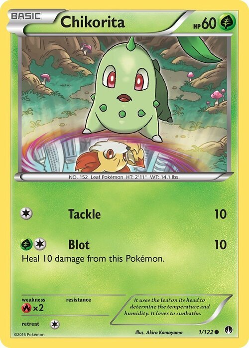 Chikorita Card Front