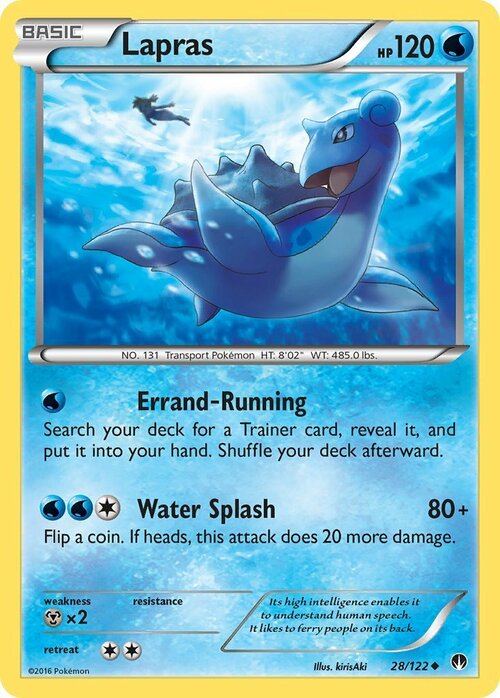 Lapras Card Front