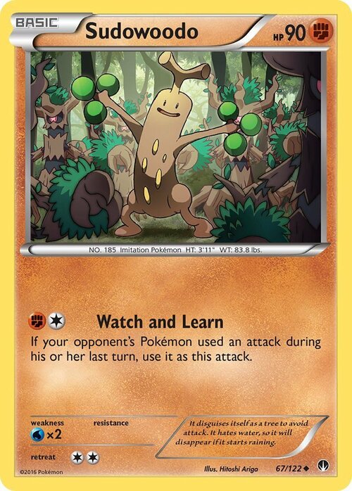 Sudowoodo Card Front