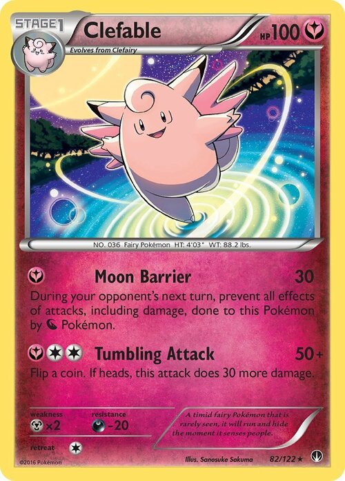 Clefable Card Front