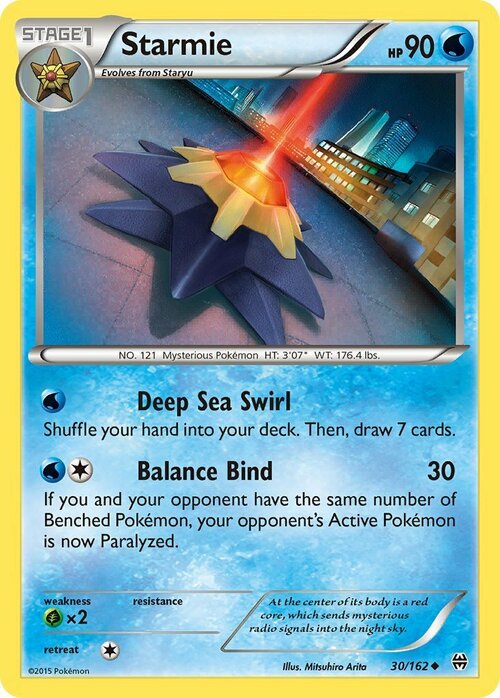 Starmie Card Front