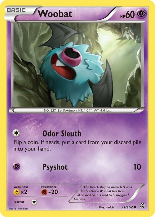 Woobat Card Front