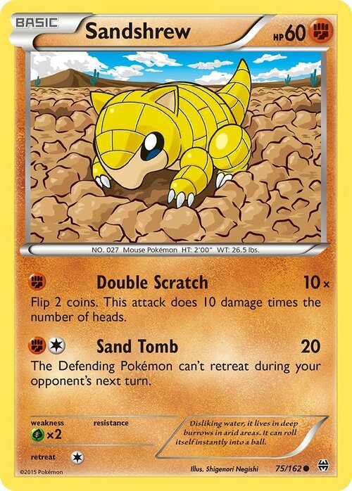 Sandshrew Card Front