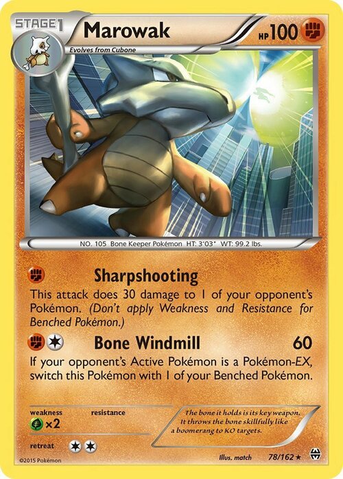 Marowak Card Front