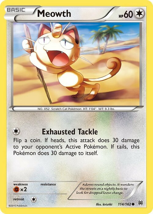 Meowth Card Front