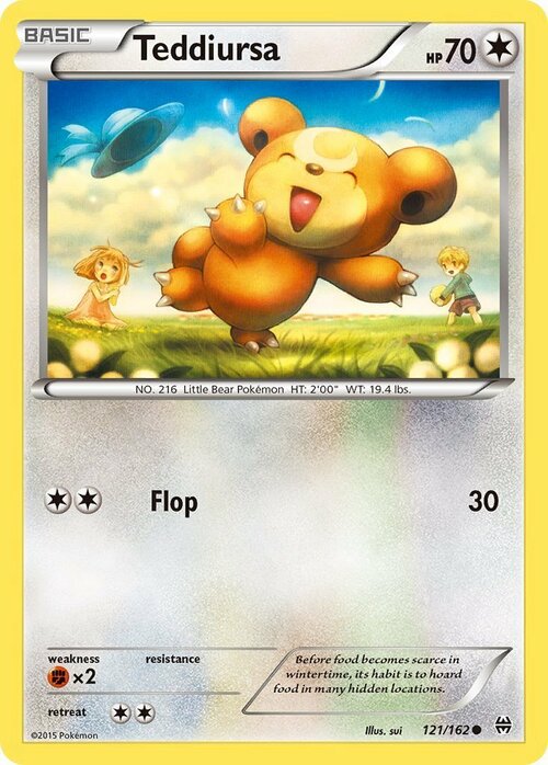 Teddiursa Card Front