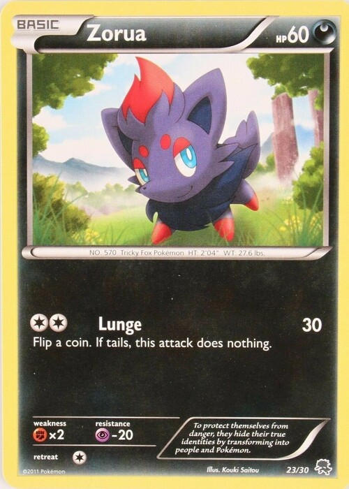 Zorua Card Front