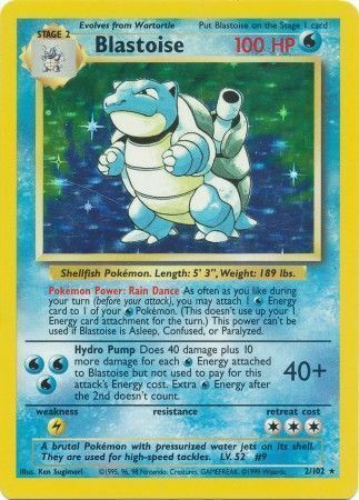 Blastoise Card Front