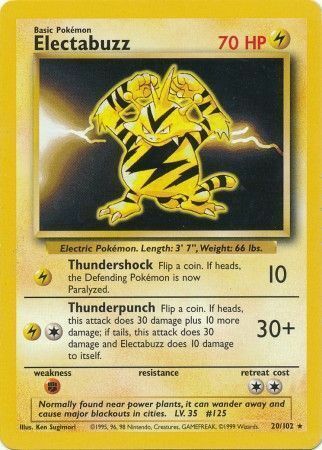 Electabuzz Card Front