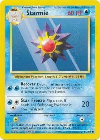 Starmie Card Front