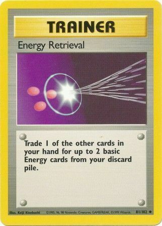 Energy Retrieval Card Front