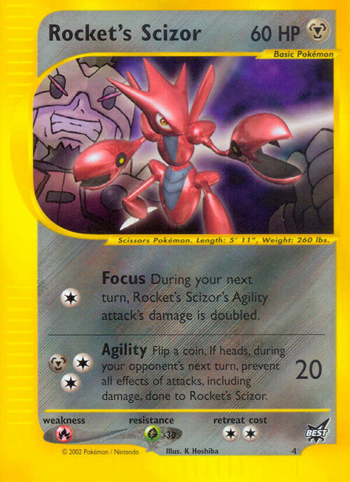 Rocket's Scizor Card Front