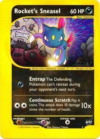 Rocket's Sneasel Card Front