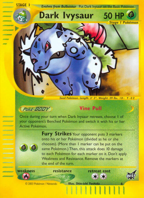 Dark Ivysaur Card Front