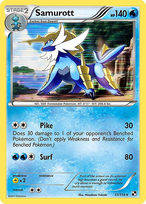 Samurott Card Front