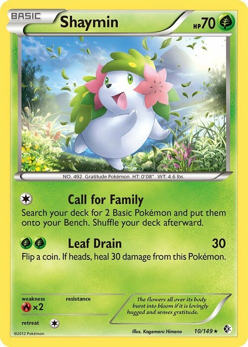 Shaymin Card Front