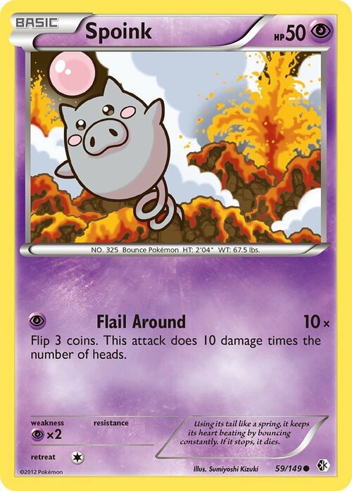 Spoink Card Front