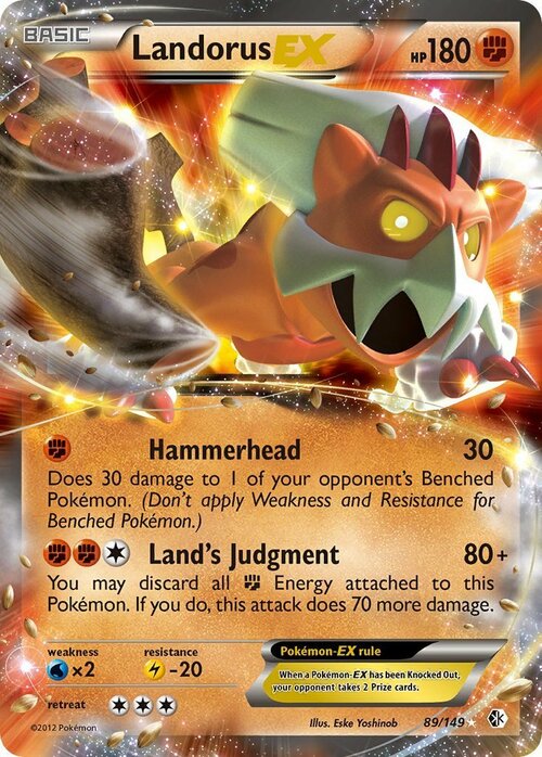 Landorus EX Card Front