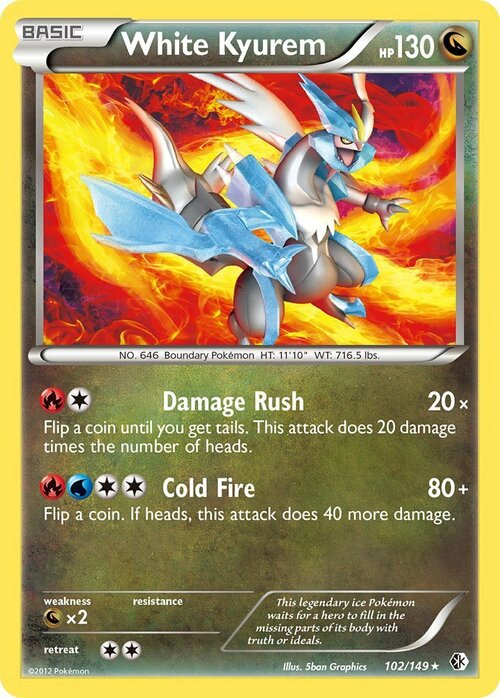 White Kyurem Card Front