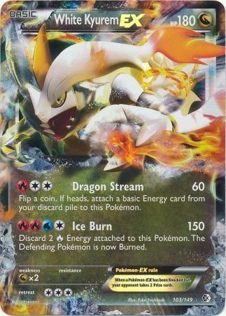 White Kyurem EX Card Front