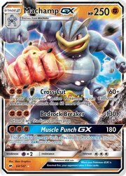 Machamp GX [Cross-Cut | Bedrock Breaker | Muscle Punch GX]